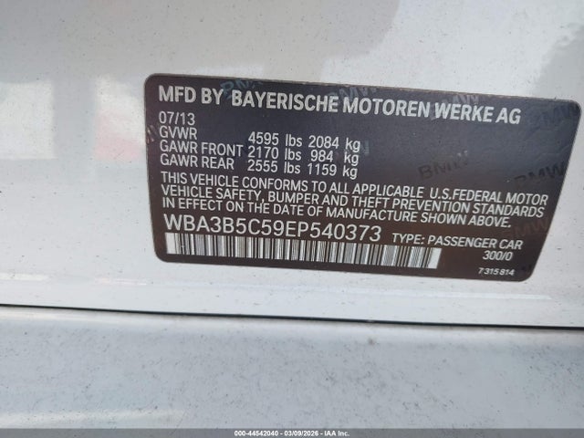 Aukcja sprzedaży 2014 Bmw 328i Xdrive, vin: WBA3B5C59EP540373, numer aukcji: 44542040