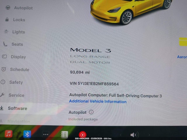 2021 TESLA MODEL 3 5YJ3E1EB2MF859564 Photo 6