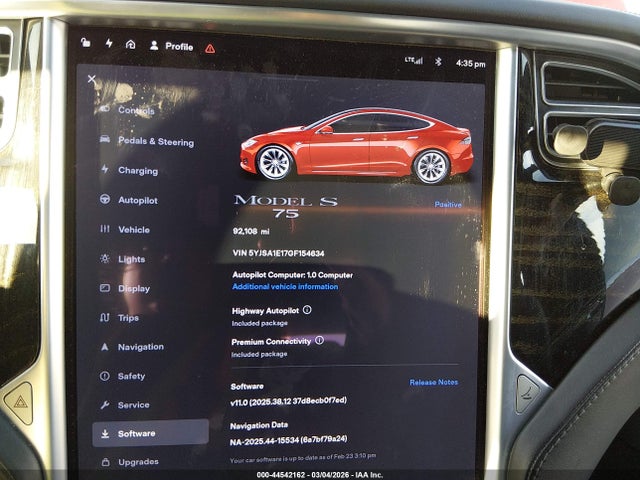 2016 TESLA MODEL S 5YJSA1E17GF154634 Photo 6