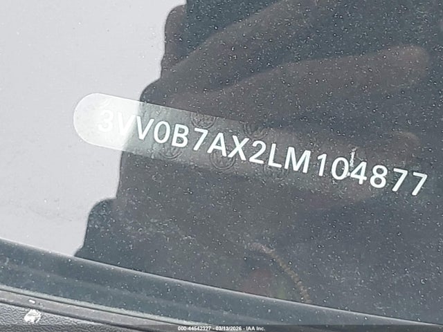 44542327 :رقم المزاد ، 3VV0B7AX2LM104877 vin ، 2020 Volkswagen Tiguan 2.0t S مزاد بيع
