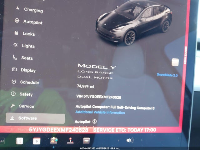 5YJYGDEEXMF240528 Tesla Model Y Long Range Dual Motor All-wheel Drive