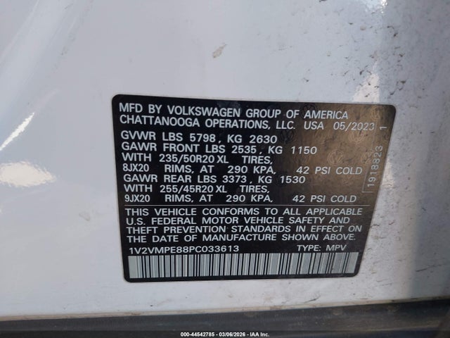 Продаж на аукціоні авто 2023 Volkswagen Id.4 Pro/pro S, vin: 1V2VMPE88PC033613, номер лоту: 44542785