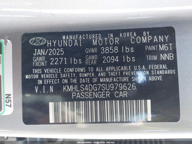 Hyundai Elantra Sel Convenience 2025 KMHLS4DG7SU979626 Image 9