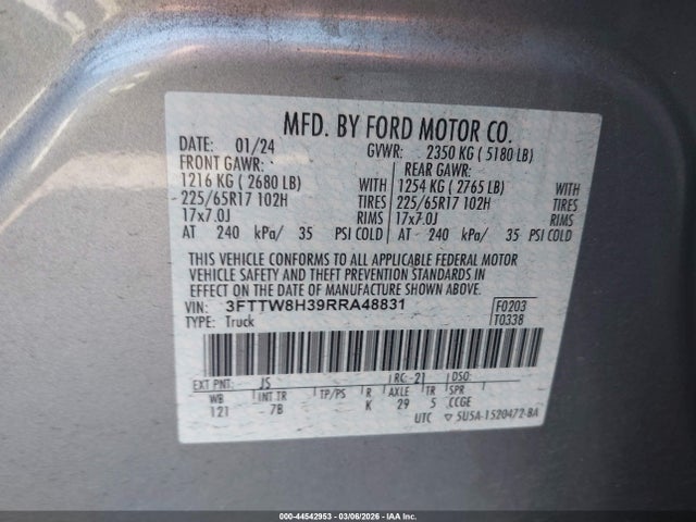 Ford Maverick Xlt 2024 3FTTW8H39RRA48831 Image 9