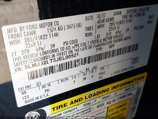 2018 LINCOLN NAVIGATOR 5LMJJ2LT3JEL00521 Photo 8