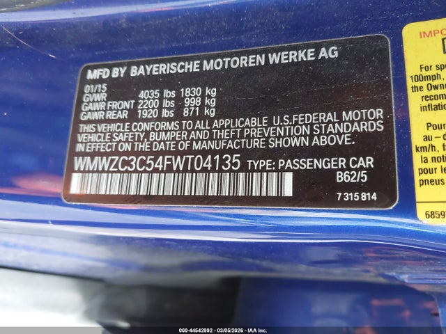 2015 MINI COUNTRYMAN WMWZC3C54FWT04135 Photo 8