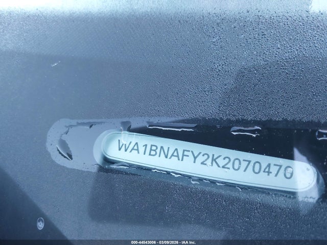 2019 Audi Q5 45 Premium მანქანა იყიდება აუქციონზე, vin: WA1BNAFY2K2070470, აუქციონის ნომერი: 44543006