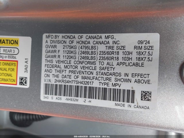 2025 HONDA CR-V 2HKRS4H77SH432617 Photo 8