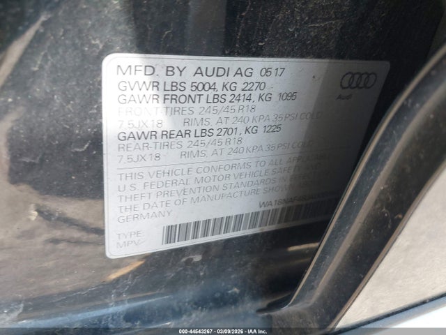 2018 AUDI A4 ALLROAD WA18NAF48JA008664 Photo 8