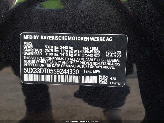 5UX33DT05S9244330 BMW X4 Xdrive30i