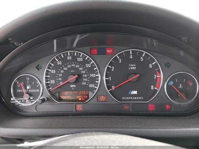 Aukcja sprzedaży 2000 Bmw M, vin: WBSCM934XYLC61288, numer aukcji: 44543452