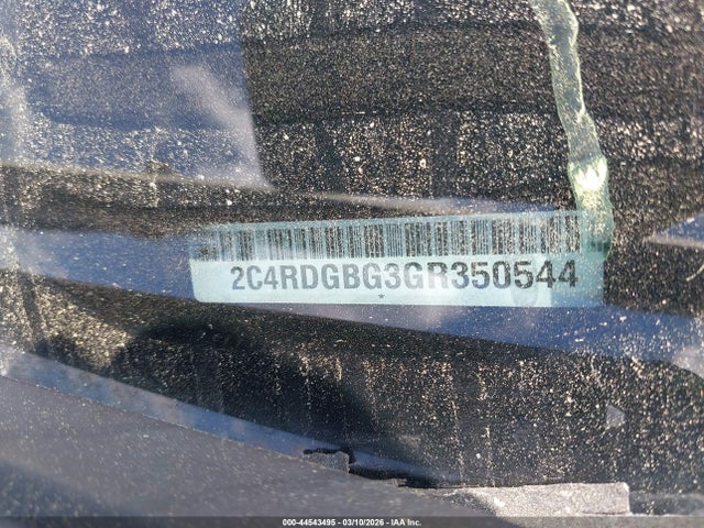 44543495 :رقم المزاد ، 2C4RDGBG3GR350544 vin ، 2016 Dodge Grand Caravan Se مزاد بيع