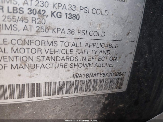 2019 AUDI Q5 WA1BNAFY5K2088641 Photo 8
