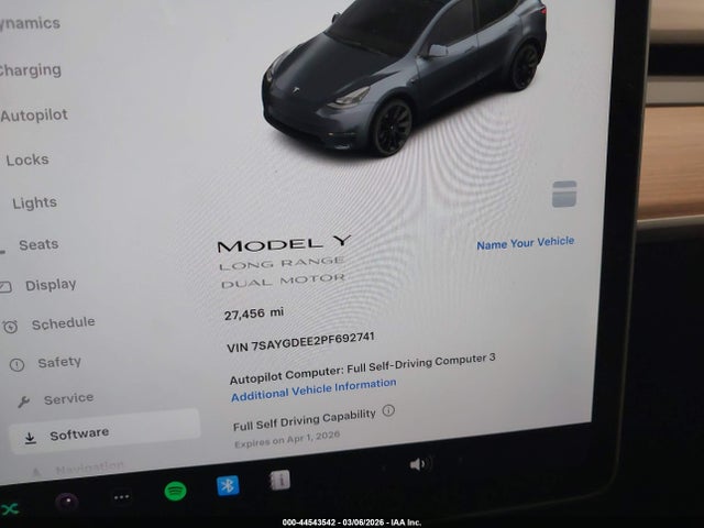 2023 TESLA MODEL Y 7SAYGDEE2PF692741 Photo 6