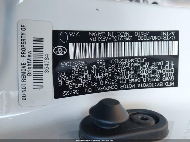 Toyota Corolla Hybrid Le 2022 JTDEAMDE2N3011586 Image 9