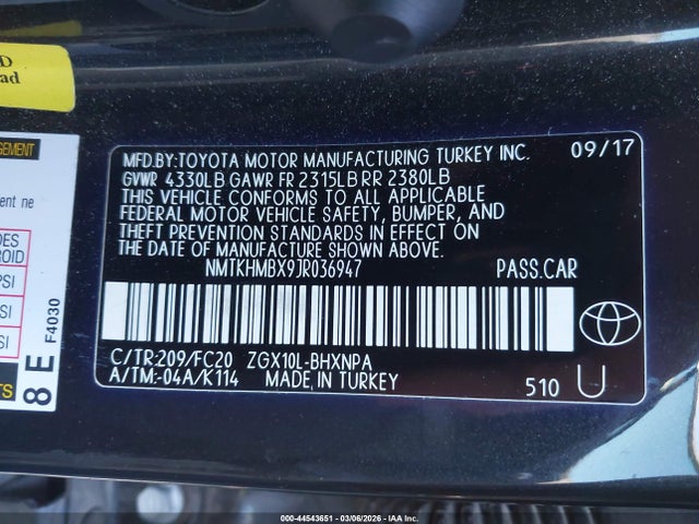 2018 TOYOTA C-HR NMTKHMBX9JR036947 Photo 8