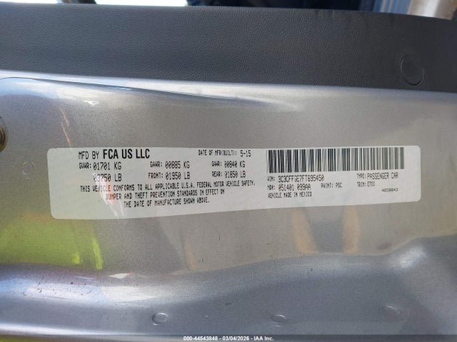 2015 FIAT 500E 3C3CFFGE7FT695450 Photo 8