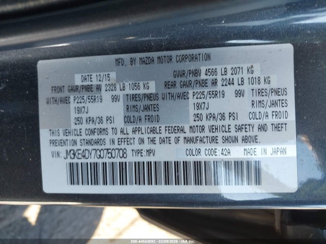 JM3KE4DY7G0750708 Mazda Cx-5 Grand Touring