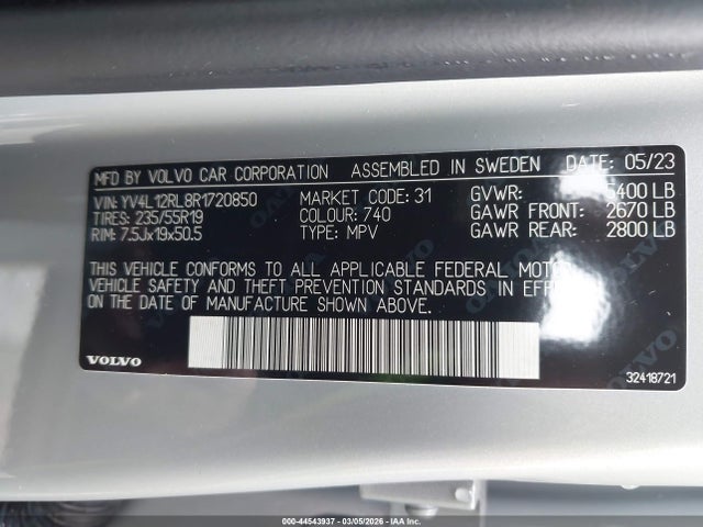 2024 VOLVO XC60 YV4L12RL8R1720850 Photo 8