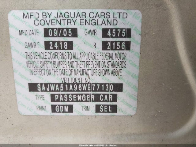 2006 JAGUAR X-TYPE SAJWA51A96WE77130 Photo 8