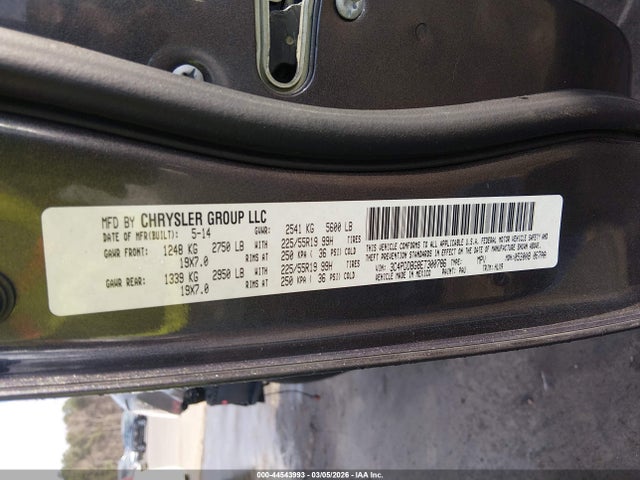 Продажа на аукционе авто 2014 Dodge Journey Sxt, vin: 3C4PDDBG8ET300786, номер лота: 44543993