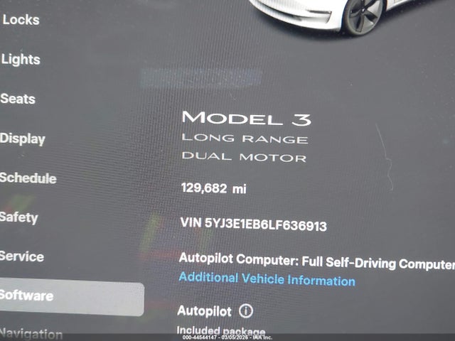 2020 TESLA MODEL 3 5YJ3E1EB6LF636913 Photo 6