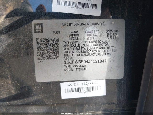 2018 CHEVROLET BOLT EV 1G1FW6S04J4131847 Photo 8