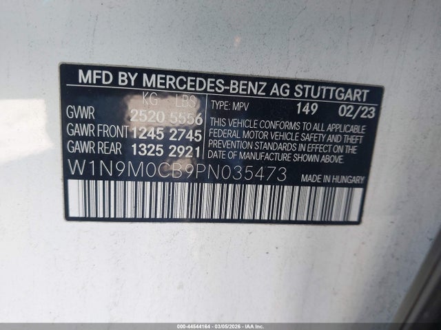 2023 MERCEDES-BENZ EQB 250 SUV W1N9M0CB9PN035473 Photo 8