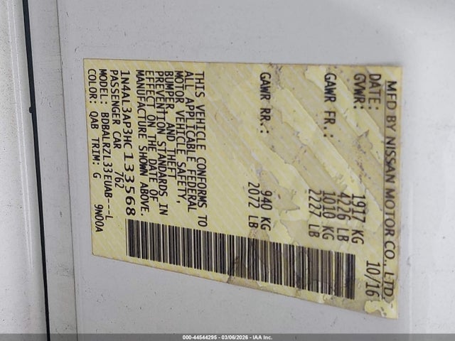 2017 NISSAN ALTIMA 1N4AL3AP3HC133568 Photo 8