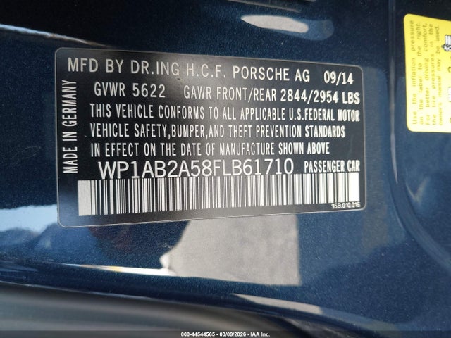 2015 PORSCHE MACAN WP1AB2A58FLB61710 Photo 8