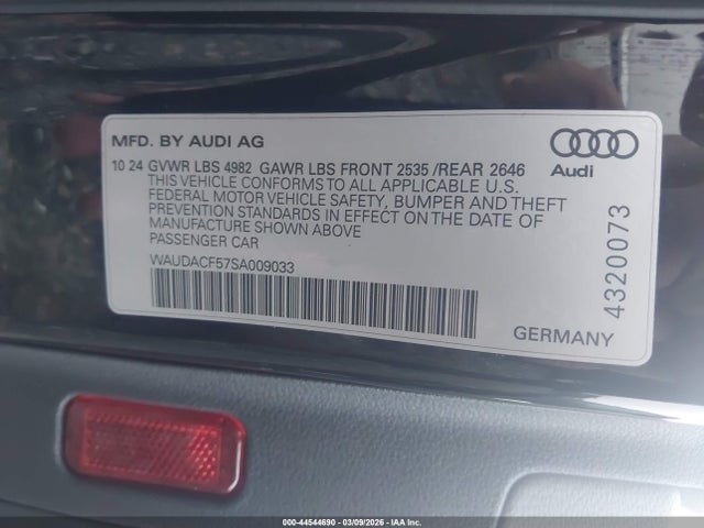2025 AUDI A5 SPORTBACK WAUDACF57SA009033 Photo 8