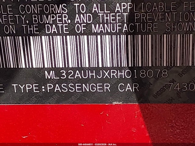 2024 MITSUBISHI MIRAGE ML32AUHJXRH018078 Photo 8