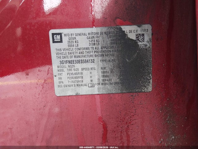 2014 CADILLAC SRX 3GYFNEE30ES584132 Photo 8