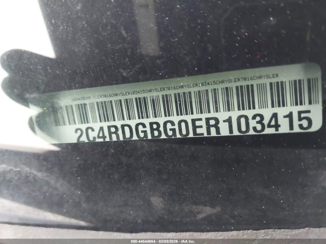 Продаж на аукціоні авто 2014 Dodge Grand Caravan Se, vin: 2C4RDGBG0ER103415, номер лоту: 44544984