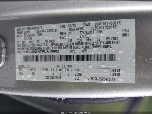 2023 FORD ESCAPE 1FMCU9GN7PUA10062 Photo 8