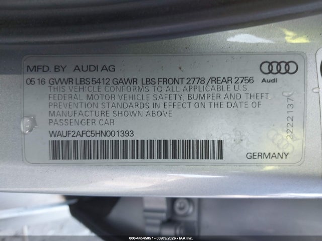 2017 AUDI A6 WAUF2AFC5HN001393 Photo 8