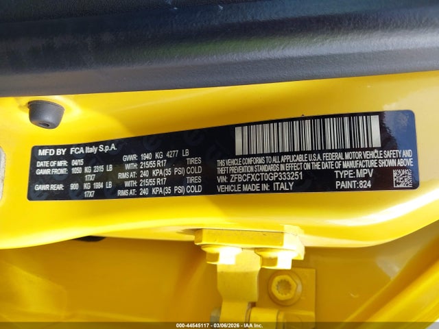 2016 FIAT 500X ZFBCFXCT0GP333251 Photo 8
