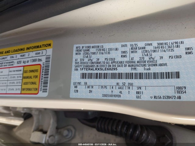 Ford Ranger Raptor 2025 1FTER4LRXSLE60295 Image 9