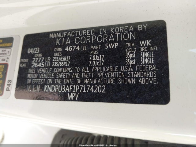 2023 KIA SPORTAGE KNDPU3AF1P7174202 Photo 8