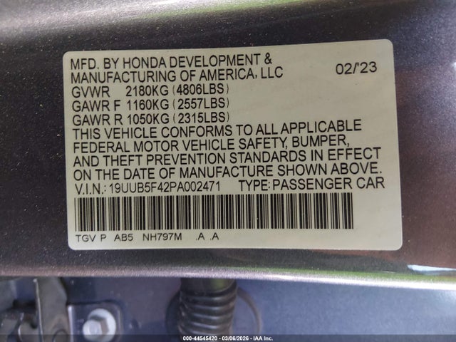 2023 ACURA TLX 19UUB5F42PA002471 Photo 8