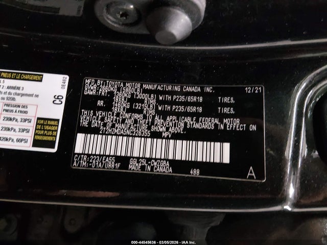 Продажа на аукционе авто 2022 Lexus Rx 350, vin: 2T2HZMDA5NC326355, номер лота: 44545636