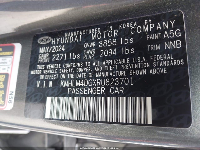 Hyundai ELANTRA SEL 2024 KMHLM4DGXRU823701 Image 9