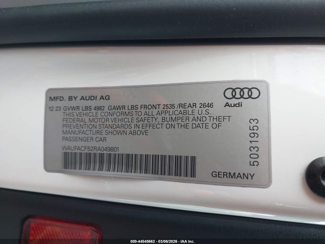 2024 AUDI A5 SPORTBACK WAUFACF52RA049801 Photo 8