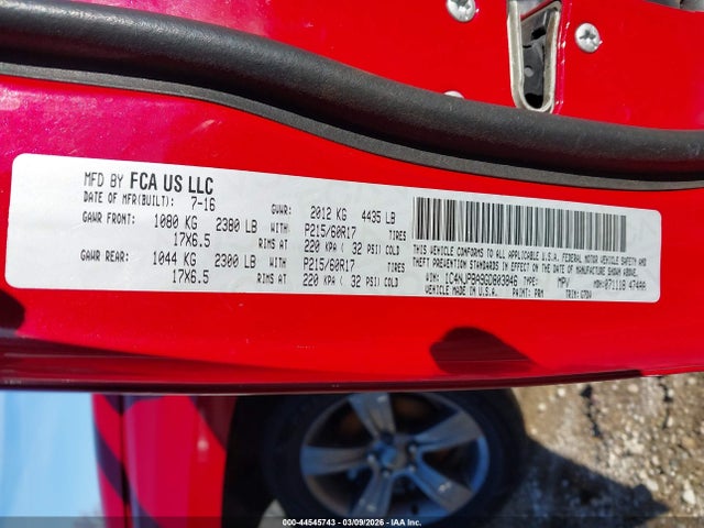 44545743 :رقم المزاد ، 1C4NJPBA9GD803846 vin ، 2016 Jeep Patriot Sport Se مزاد بيع