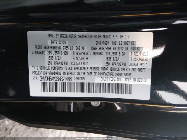 Aukcja sprzedaży 2025 Mazda Cx-30 2.5 S, vin: 3MVDMBAM0SM821486, numer aukcji: 44545754
