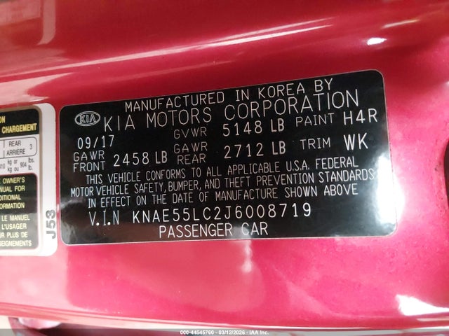 Продаж на аукціоні авто 2018 Kia Stinger Gt2, vin: KNAE55LC2J6008719, номер лоту: 44545760