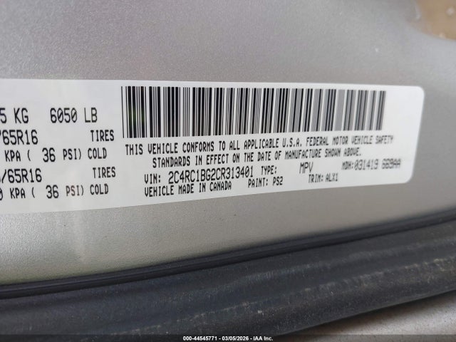 2012 CHRYSLER TOWN & COUNTRY 2C4RC1BG2CR313401 Photo 8