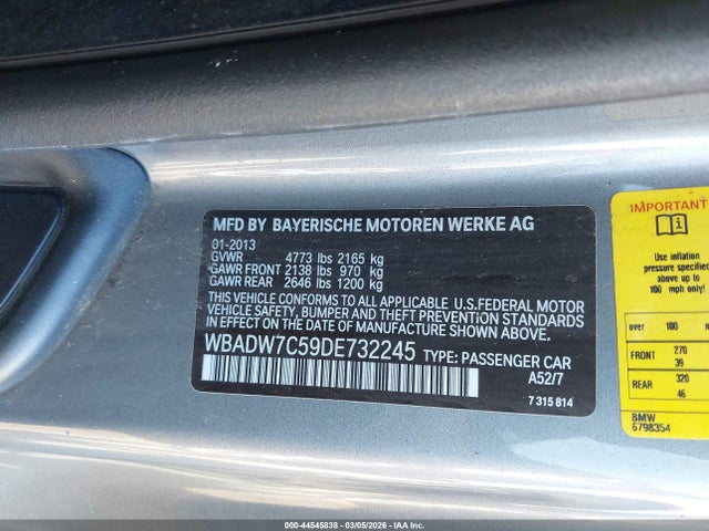 2013 BMW 328I WBADW7C59DE732245 Photo 8