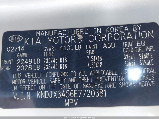 KIA Soul ! 2014 KNDJX3A56E7720381 Image 9
