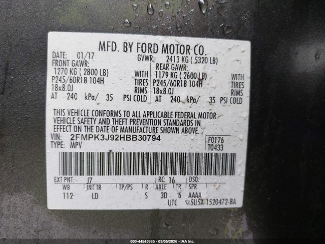 2017 FORD EDGE 2FMPK3J92HBB30794 Photo 8